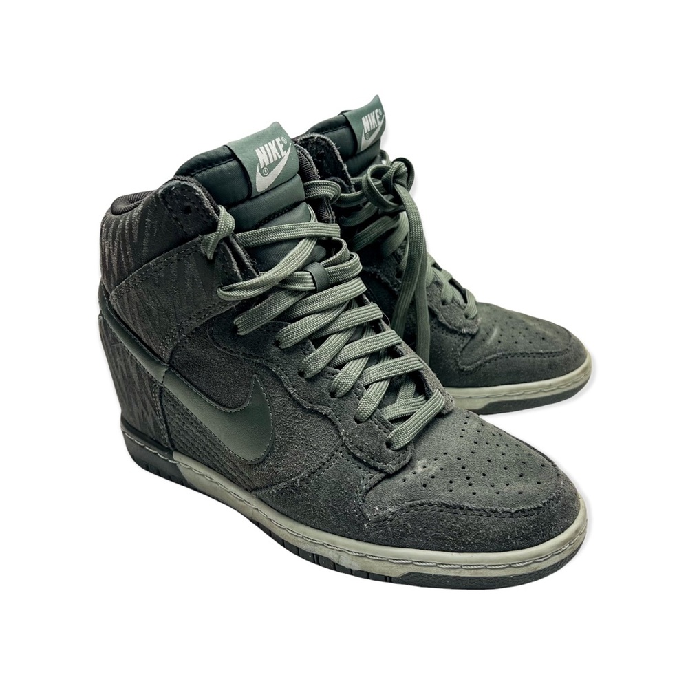 Nike Sky Dunk Hi Jade Green Hidden Wedge Sneaker Shoes Woman Size 6